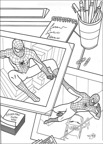 Pictures Of Spider Man Coloring Page